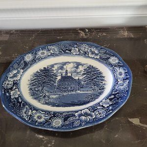 Staffordshire Liberty Blue Platter
